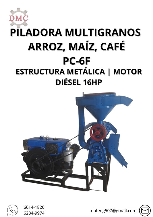 Piladora MultiGranos de Café, Maíz, Arroz