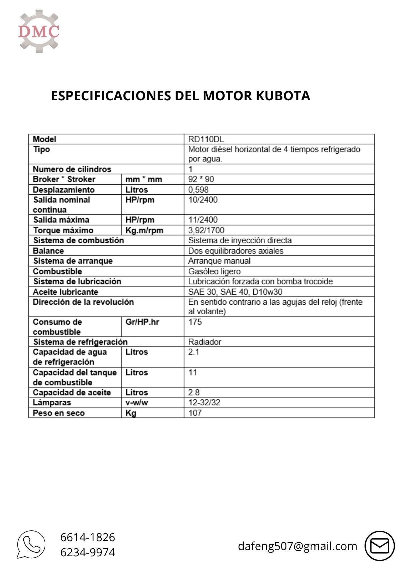 Motor Diesel Kubota - Manual