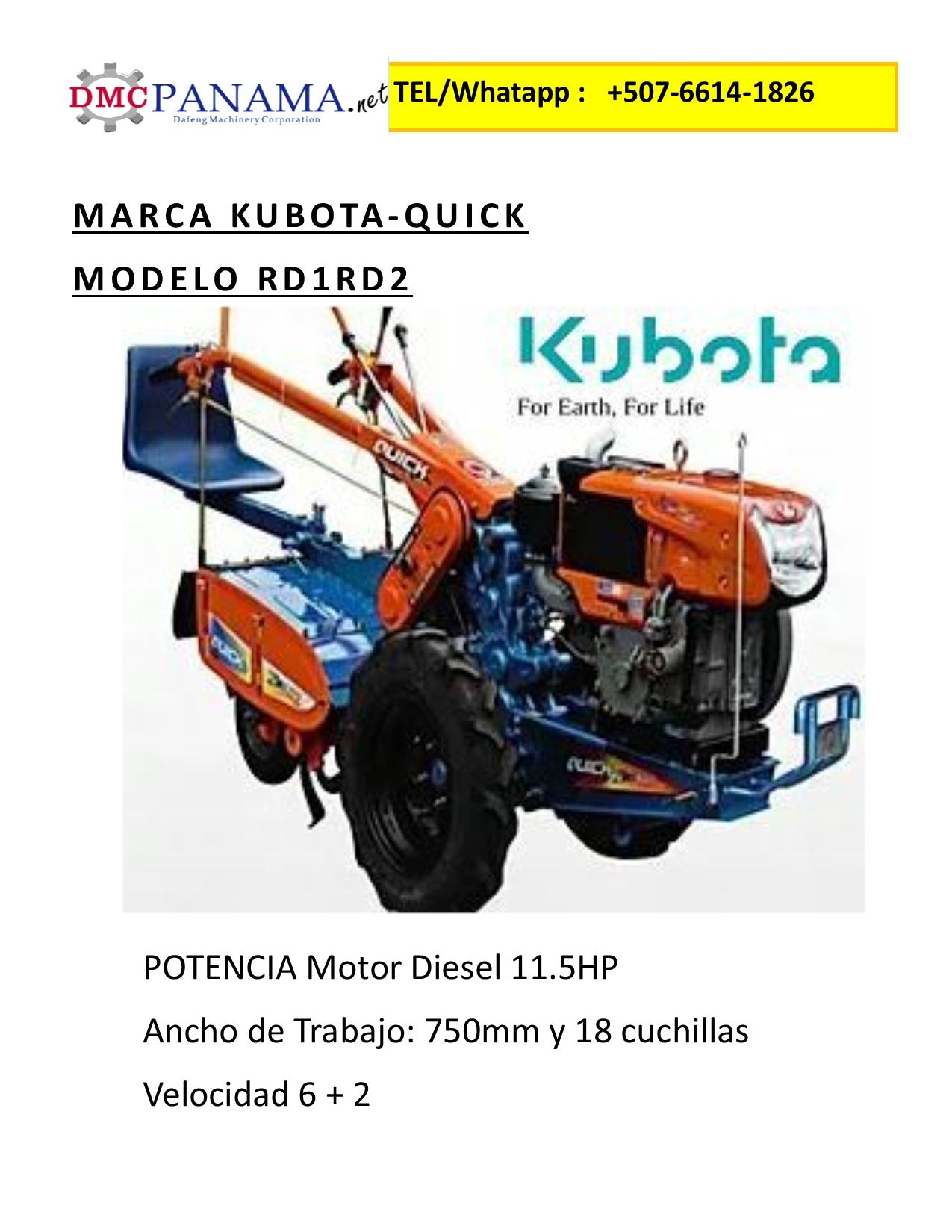 MOTOCULTOR KUBOTA