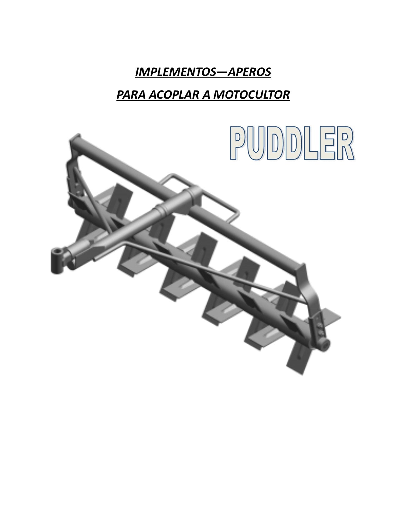 OXIGENADOR PUDDLER APERO IMPLEMENTO PARA MOTOCULTOR