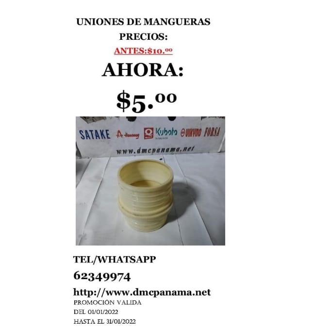 Uniones de mangueras