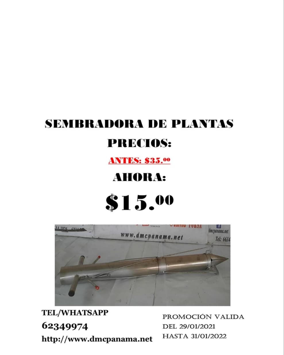 Sembradora o trasplantadora de planta