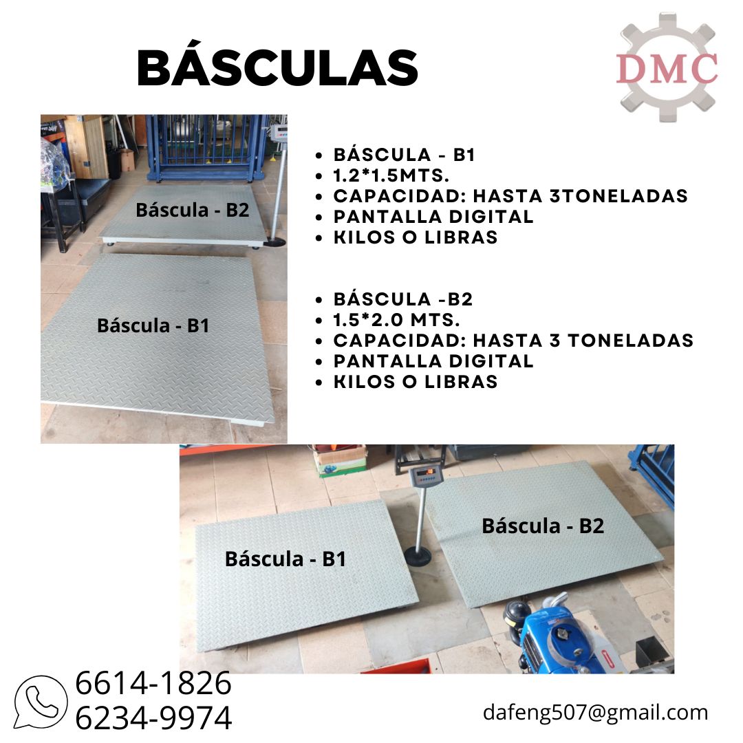 BASCULAS MODELO B1 Y B2
