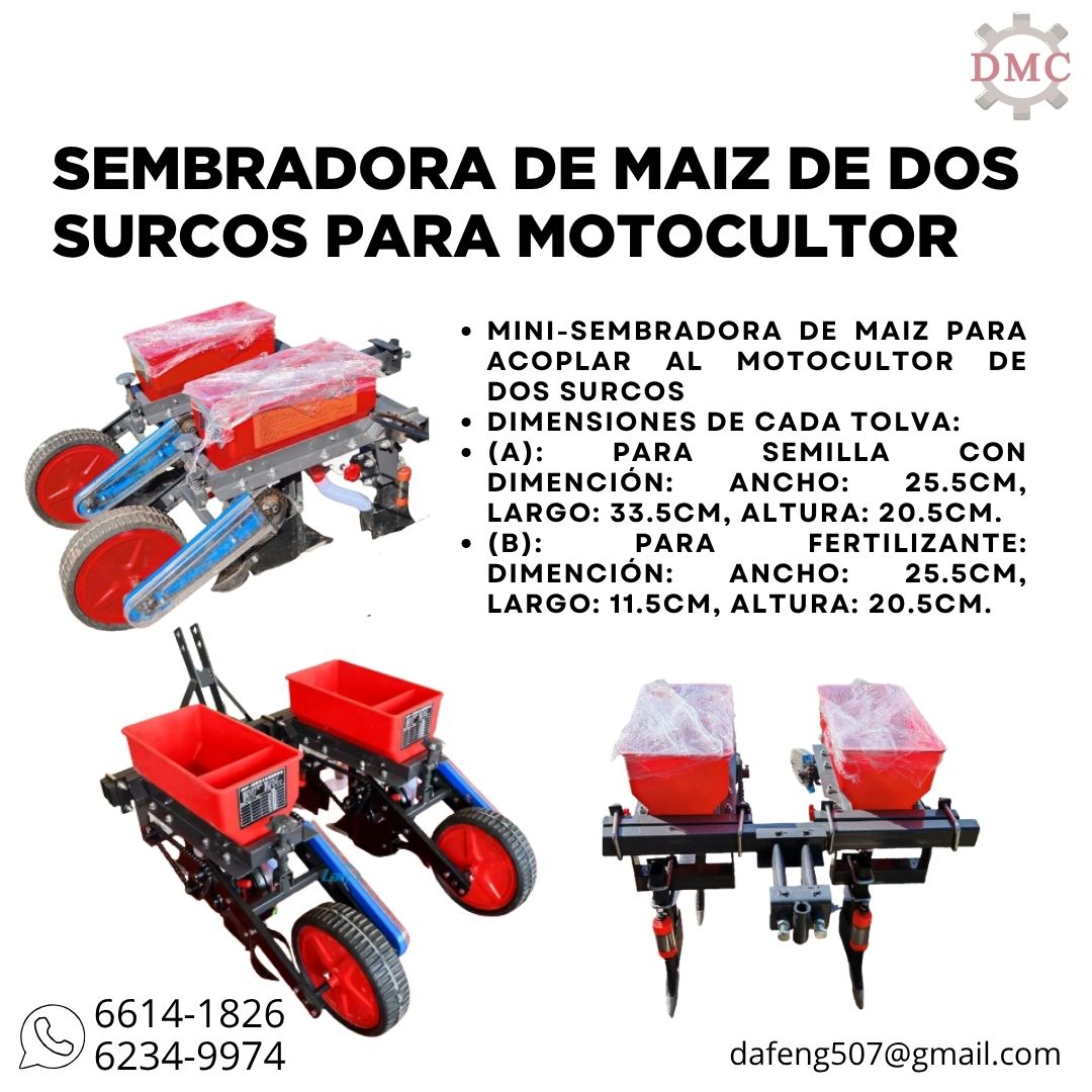 Sembradora Doble para Motocultor