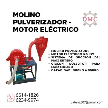 Molino Pulverizador con Motor Eléctrico