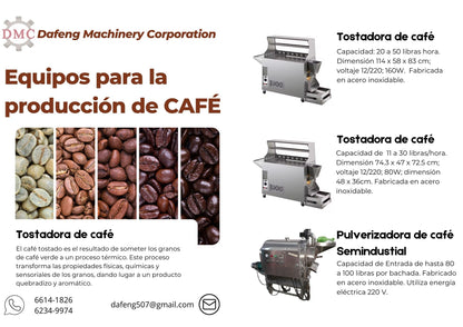 Café Catalogo Variado 2025 - Piladoras, Tostadoras, Molinos, Secadora