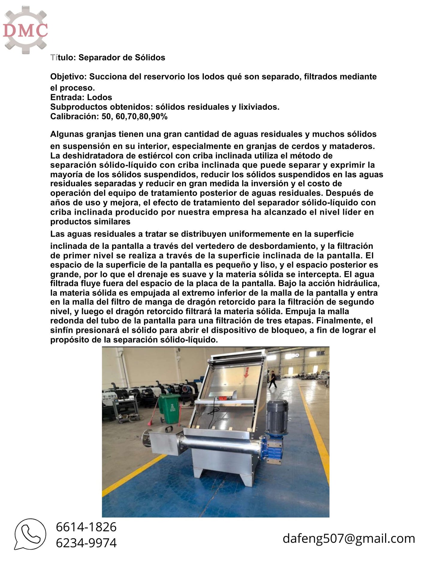 Separador de Sólidos para Granjas Porcinas – Gestión Eficiente de Purines