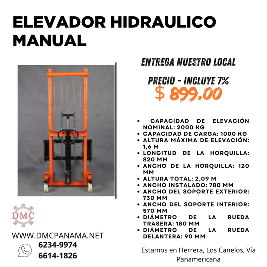 ELEVADOR HIDRÁULICO MANUAL