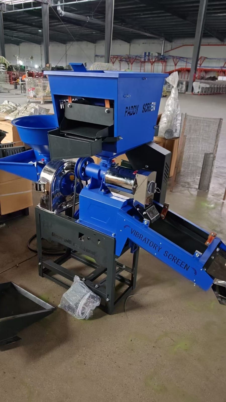 Piladora de Arroz Maíz y Café Semi industrial con motor eléctrico he incluye molino pulverizador de granos