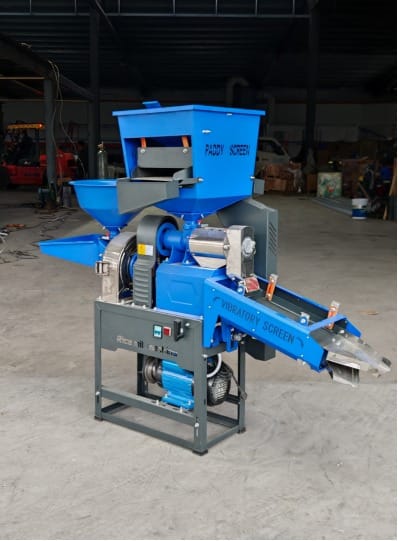 Piladora de Arroz Maíz y Café Semi industrial con motor eléctrico he incluye molino pulverizador de granos