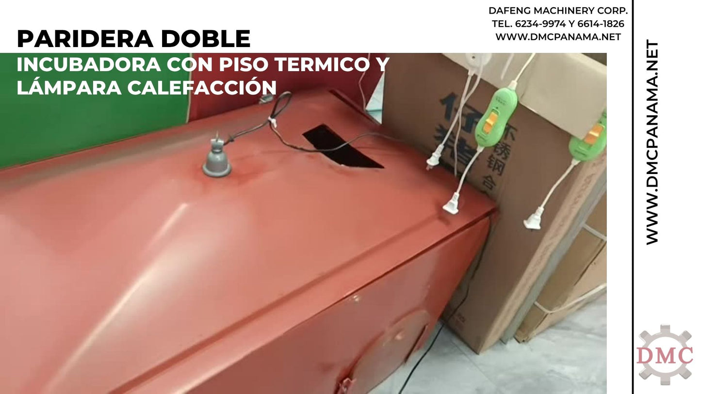 Paridera para Dos Cerdas con Calentador y Comedero