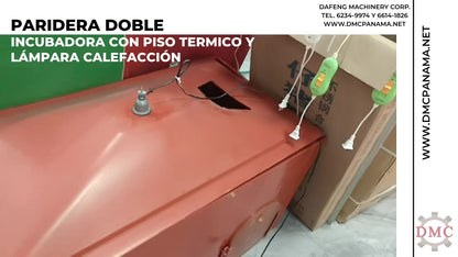 Paridera para Dos Cerdas con Calentador y Comedero
