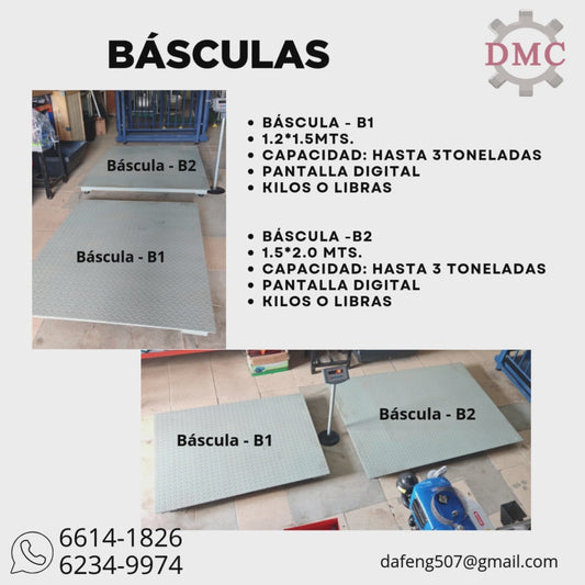 BASCULAS MODELO B1 Y B2