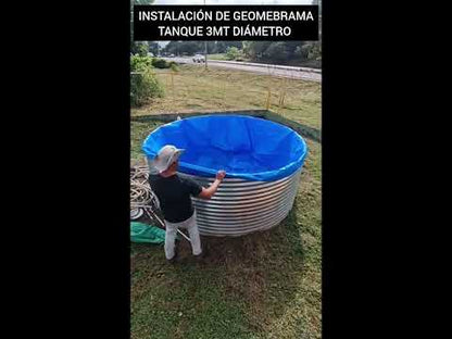 Tanque Australiano con Geomembrana – Diámetro 3m x Altura 2.20m