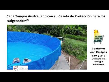 Tanque Australiano con Geomembrana – Diámetro 3m x Altura 2.20m