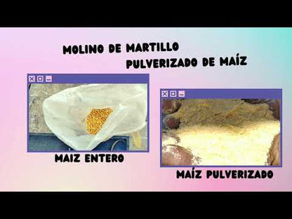 Pulverizador Molino de Granos – Maíz, Café, Arroz y Más