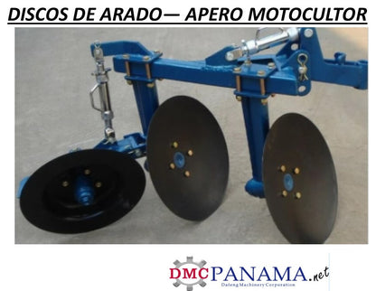 DISCOS DE ARADO TRIPLE  - APERO IMPLEMENTO para MOTOCULTOR