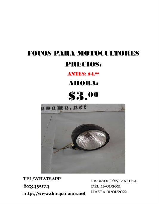 Focos para motocultores