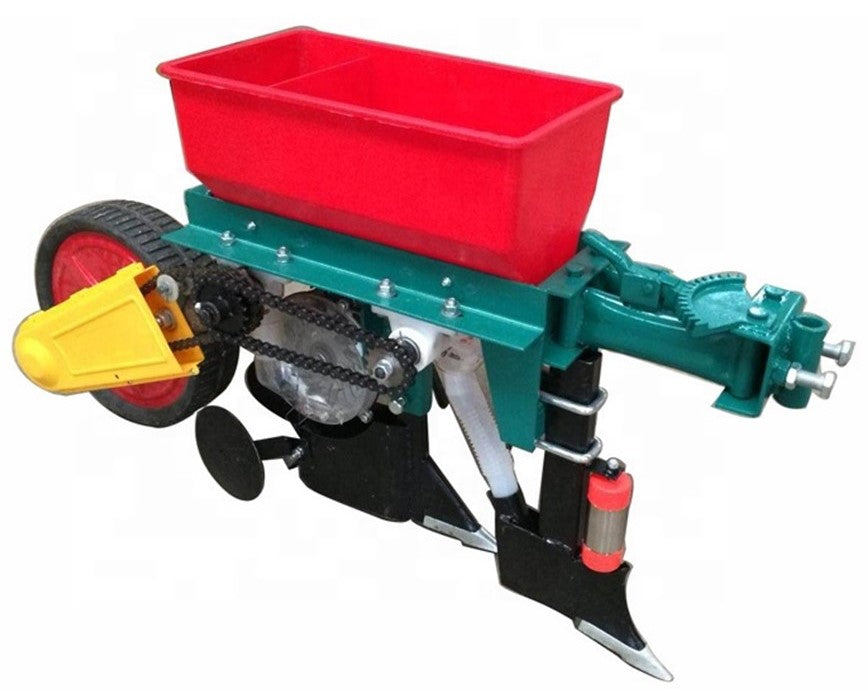 mini-sembradora de maiz con fertilizadora para acoplar a motocultores kubota y vikyno