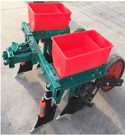 mini-sembradora de maiz con fertilizadora para acoplar a motocultores kubota y vikyno